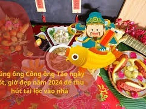 Cúng ông Công, ông Táo - Nét đẹp văn hóa ngày Tết của người Việt.