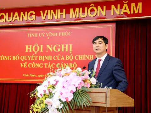 Vĩnh Phúc có tân Bí thư Tỉnh ủy